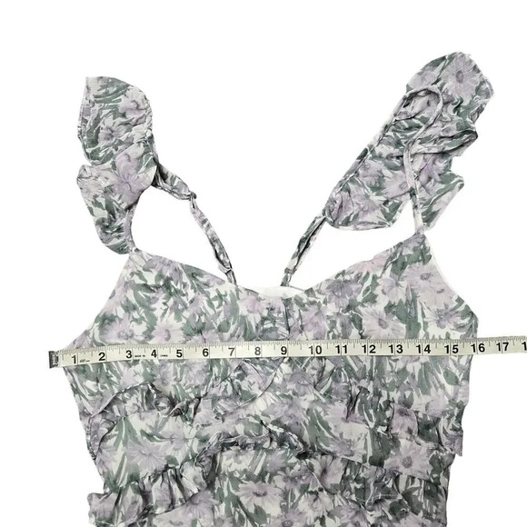 OPT Floral Tiered Midi Dress - Picture 2 of 8